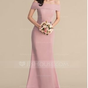 BLACK Stretch Crepe Bridesmaid Dress